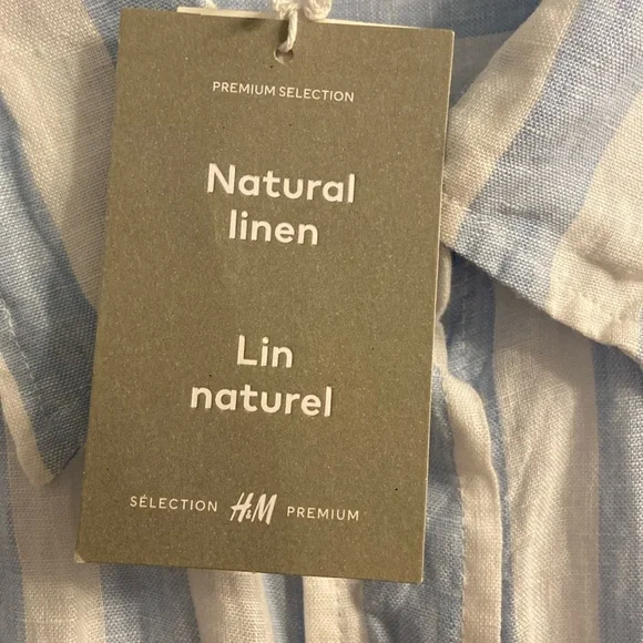 XXL Gorgeous H&M Shirt, 100% Linen, Oversized, NWT - Picture 8 of 17